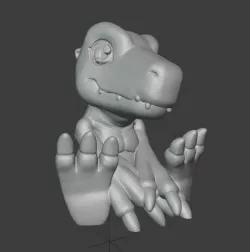 DIGIMON / Agumon sitting