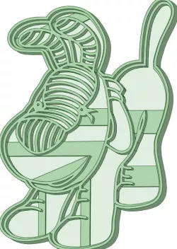 Dog Andy Pandy cookie cutter