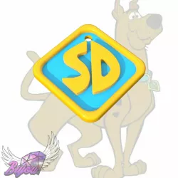 dog medal / médaille scooby doo