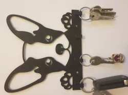 Dog wall key ring
