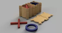 Double box tic-tac-toe