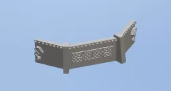 Epic, 40k, 40,000, 6mm, Imperial Wall, Building, Squats