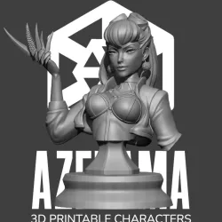 Evelynn KDA BUST Ready for 3D Printing