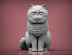 Exotic Shorthair Snoopy cat 3D print model