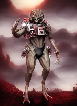 Extraterrestre en armure