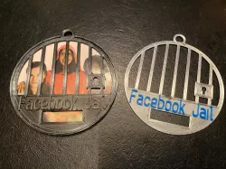 Facebook Jail Christmas Ornament Personalized