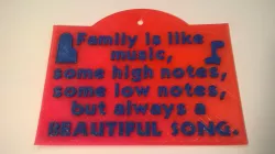 Family Like Music SIgn