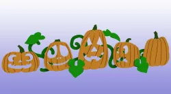 Flat Pumpkins & Jack-o-Lanterns