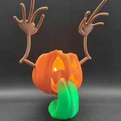 Floating Pumpkin Head