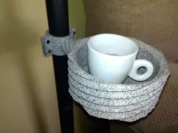 Floor lamp drink holder / Sujeta Suvasos para lámpara de pie