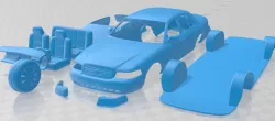 Ford Crown Victoria 2005 Printable Car