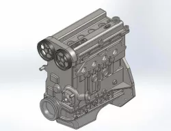Ford Zetec Engine Scale Model