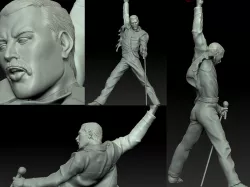 Freddie Mercury statue figure