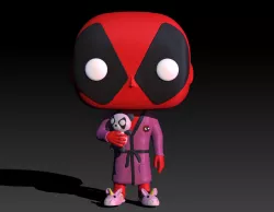 Funko Deadpool in robe - Marvel