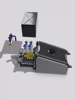 FUNNY CAR Detailed Fuel Cell N Valve N Hoses