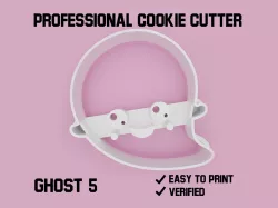 Ghost 5 cookie cutter