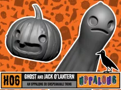 Ghost and Jack O'Lantern