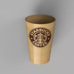 Glass Starbucks Coffee | Bony3D