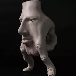 hand face