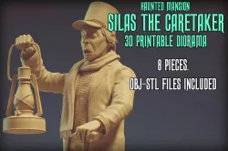 Haunted Mansion Silas the Caretaker 3D Printable Diorama