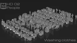 HD People 02 Washing clothes
