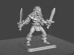 HeroQuest - Elf (Alb) 2x Dagger