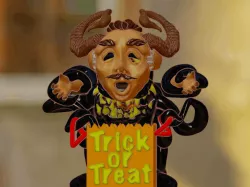 Human costume one eye Halloween monster toy figure