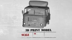 IFA W50 Long Cab 3D print model IFA W50