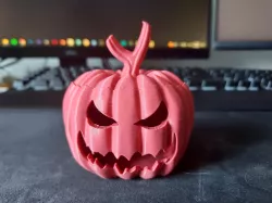JACK-O-LANTERN TEA LIGHT LED CANDLE HOLDER / BUCKET - PRE-SUPPORTED v3