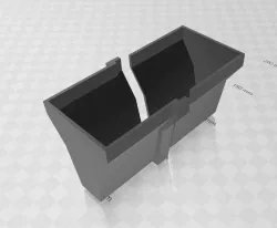 Jersey Barrier/curb Mold/Mould for Fingerboard/Tech deck. Resin or FDM printable.