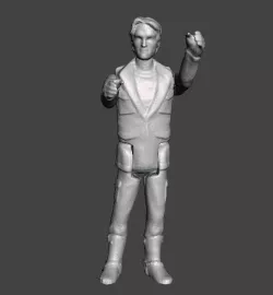 KENNER STYLE TERMINATOR ACTION FIGURE 3.75 POSABLE ARTICULATED RETRO RETRO VINTAGE .STL .OBJ