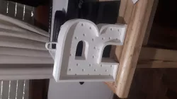 LED LETTER R
