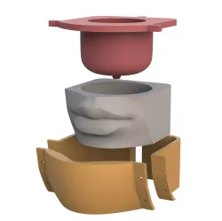 Lips pot mold - Lips pot mold