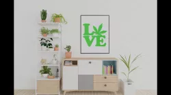 Love Cannabis Wall Decor