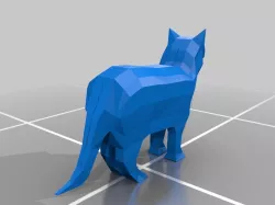Low poly cat
