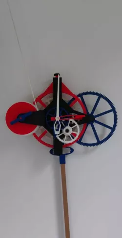 Mechanical wall clock