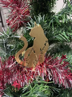 Meowy Christmas cat