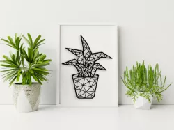 Modern geometric decoration : Plant