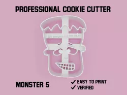 Monster 5 cookie cutter