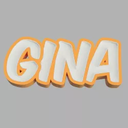 NAMELED GINA - LED LAMP WITH NAME