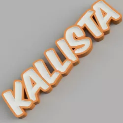 NAMELED KALLISTA - LED LAMP WITH NAME