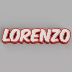NAMELED LORENZO - LED LAMP WITH NAME