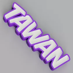 NAMELED TAWAN - LED LAMP WITH NAME