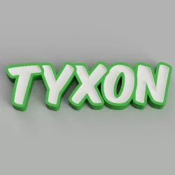 NAMELED TYXON - LED LAMP WITH NAME