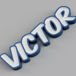 NAMELED VICTOR - LED LAMP WITH NAME