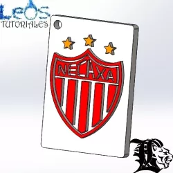 Necaxa-Necaxa FC keychain -Futbol Mexicano -Necaxa FC Mexico keychain- Daniel Leos - LeosIndustries - LeosTutoriales - Leosdeportes - Daniel Leos_large