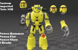 New Custom 1/18 Imperial FistS 30K Space Marine
