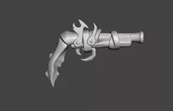 Ocean Crawler Flintlock Pistol 3D Model