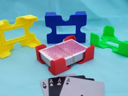 Playing card tray, game card tray, game night organizing - five deck tall (85mm)