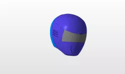 power rangers inspace blue helmet stl file